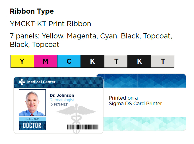 525100-005-S100 – Entrust YMCKT-KT Color Ribbon Kit for Sigma DS