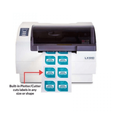 Primera lx610 color label printer with integrated plotter cutter