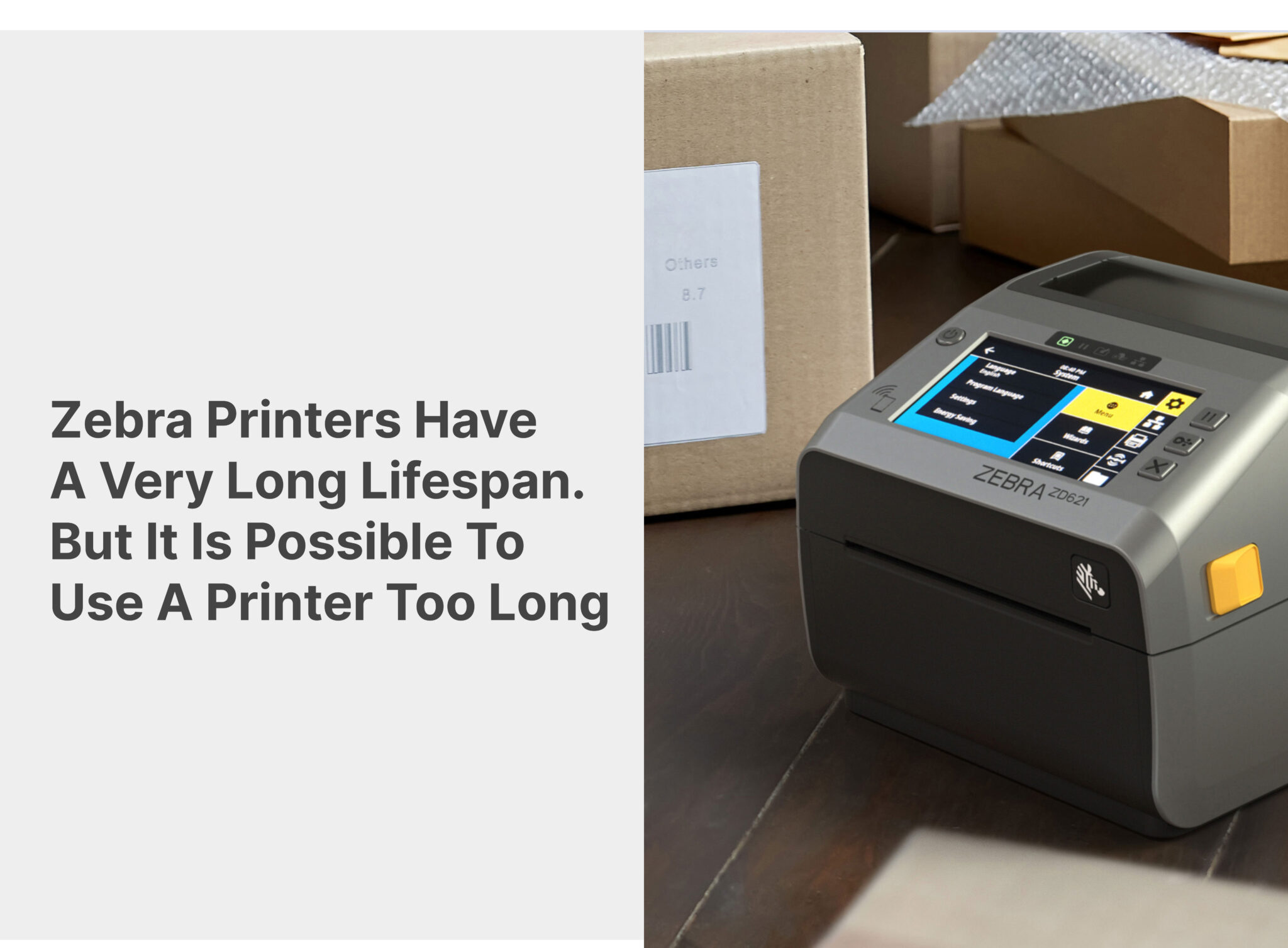 Zebra Printers Have A Very Long Lifespan. But It Is Possible To Use A