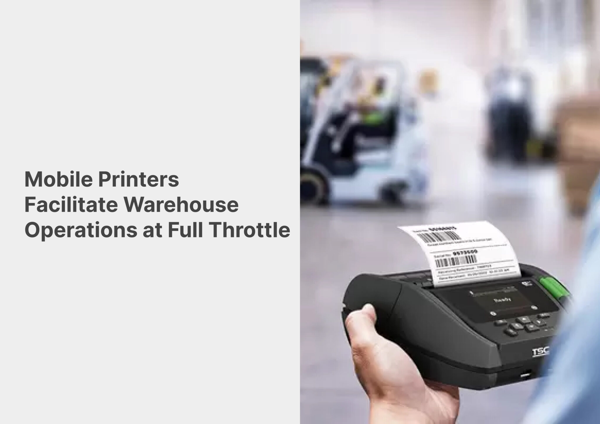 Mobile Printers Facilitate Warehouse Operations Efficiently