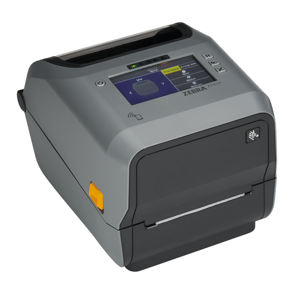 Zebra ZD621 high-performance thermal transfer label printer for demanding tasks.