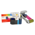 Polaroid p200 printer and official ymckt ribbon supplies with included warranty coverage.