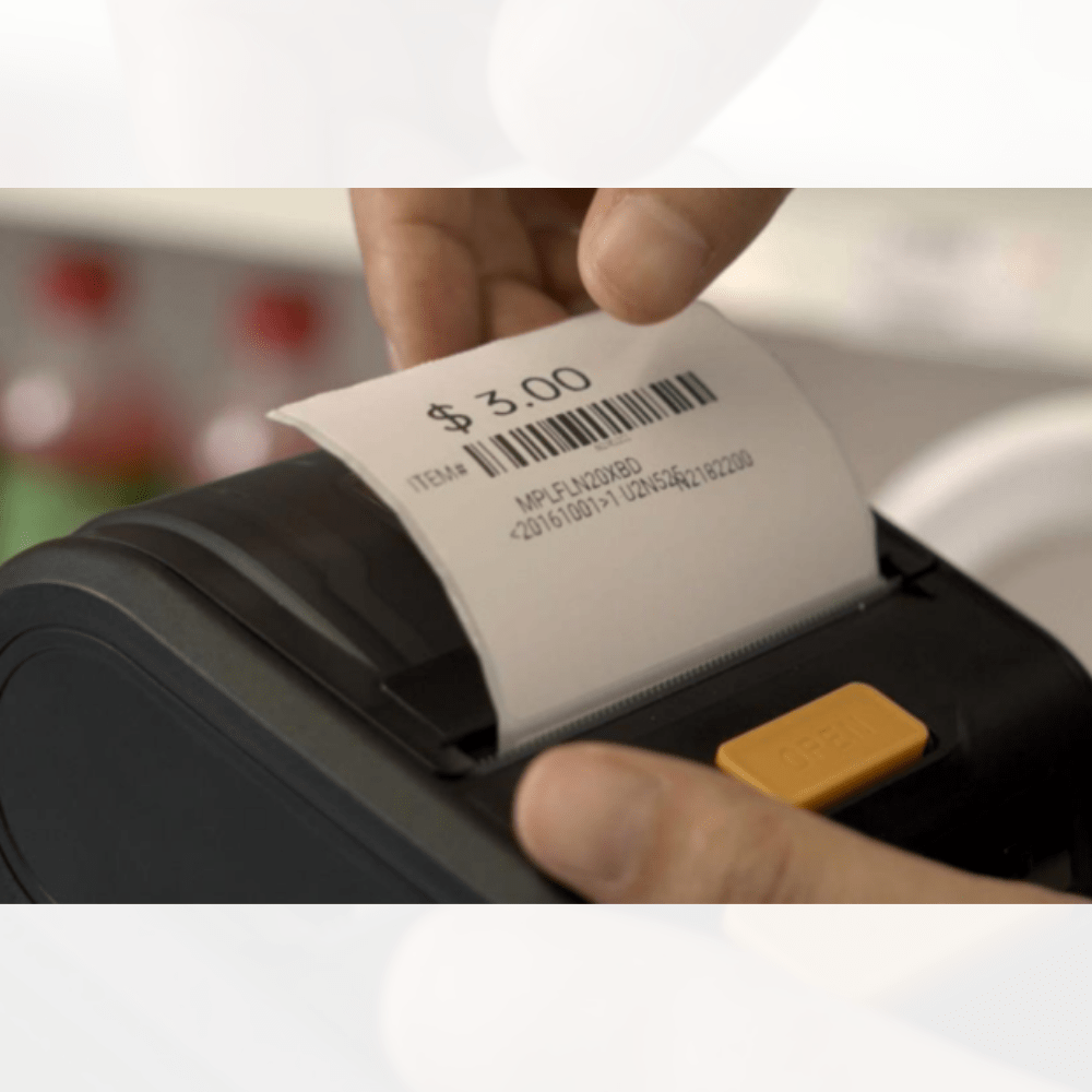 iData M300 mobile Bluetooth receipt printer with 203dpi resolution