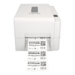 Polaroid p422t barcode label printer accompanied by free supplies including labels and ribbon
