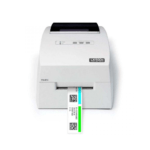 Primera lx500c compact color label printer featuring an automatic cutter for efficient label production.