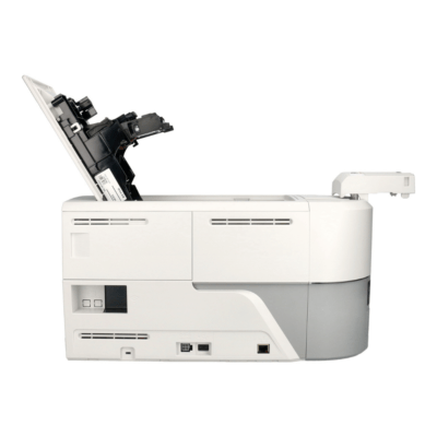 Close-up of a finished id card coming out from the polaroid p200 printer