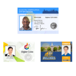 Entrust sigma ds3 card printer used to print employee badges, membership cards, visitor passes, and guest ids.