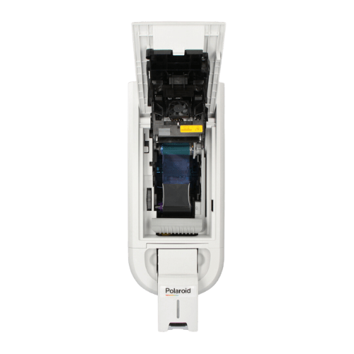 Polaroid P200 direct-to-card printer using dye-sublimation technology for vibrant photo-quality prints