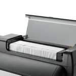 Customer testimonial with zebra zxp series 7 card printer and printed blank id cards on display.