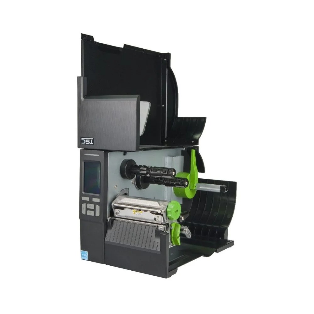 TSC MB340T industrial printer printing shipping labels at 7 ips speed.