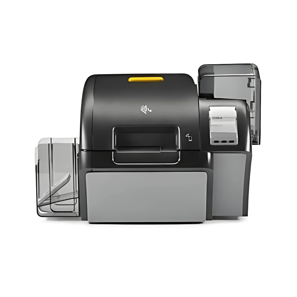 Zebra ZXP9 retransfer printer printing high-security IDs at high speeds.
