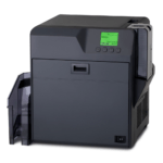 Laser printer with a front paper tray and a small LCD panel showing Ready on the control area