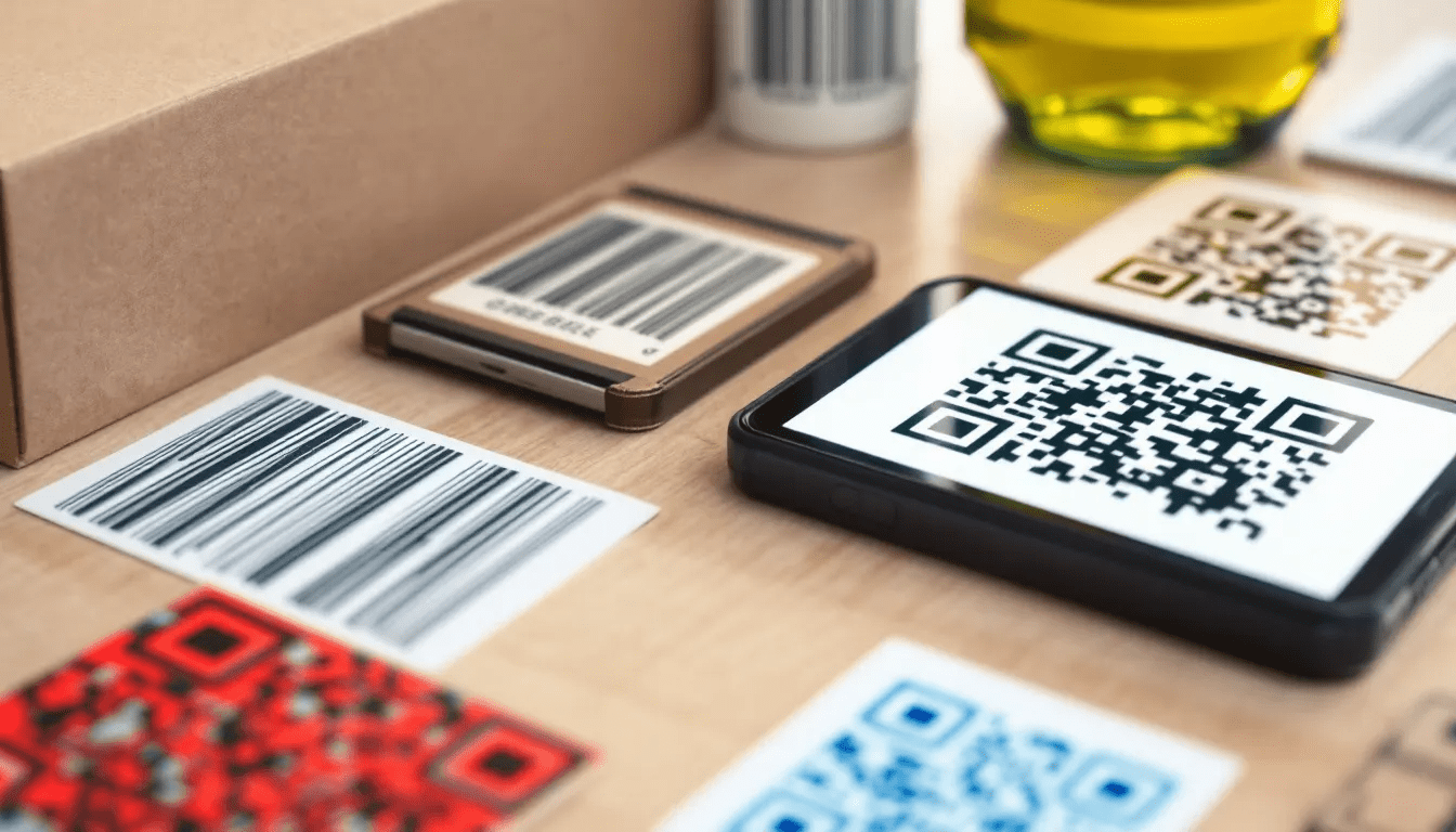 Image-11 – all id asia barcode. Com. Sg Various barcodes and qr codes on different surfaces, demonstrating scanning use in retail and industrial settings.